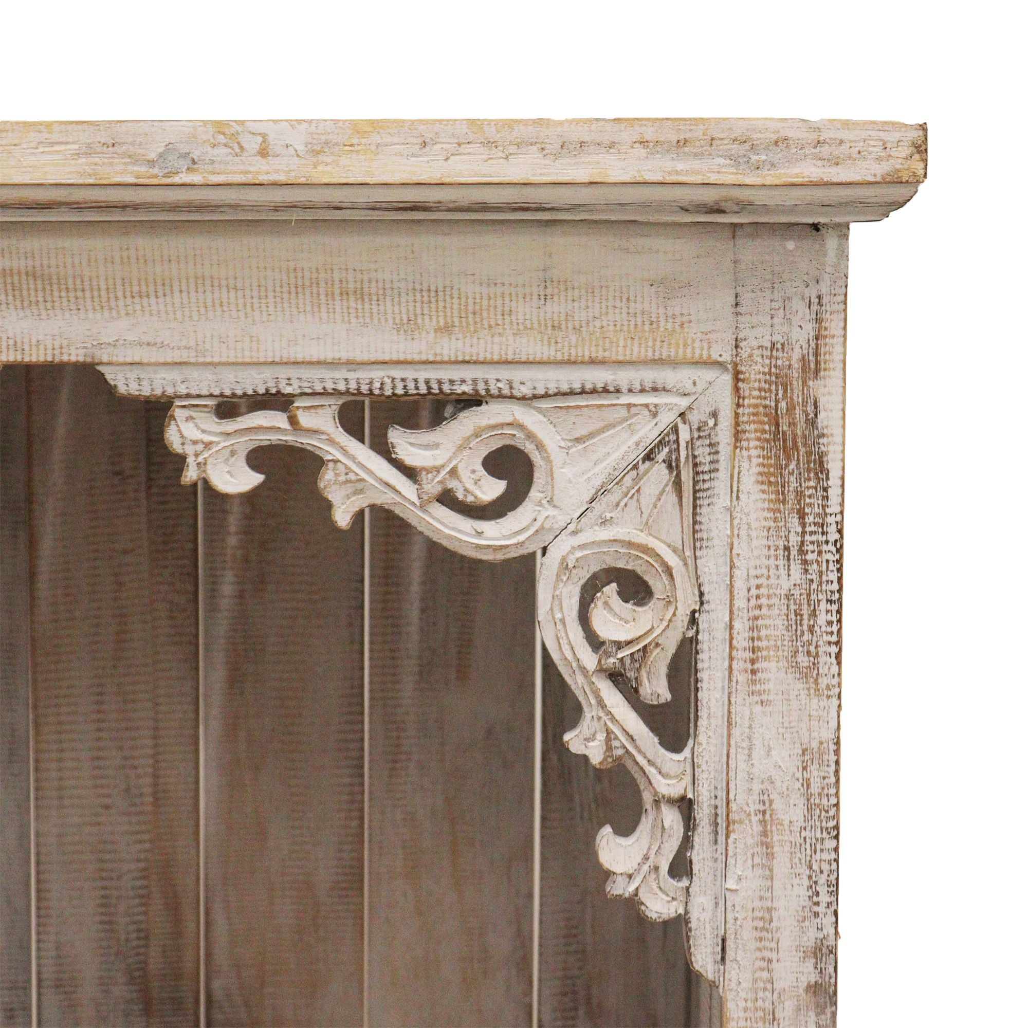 Albasia Bathroom Cabinet in Whitewash for Elegant and Stylish Storage