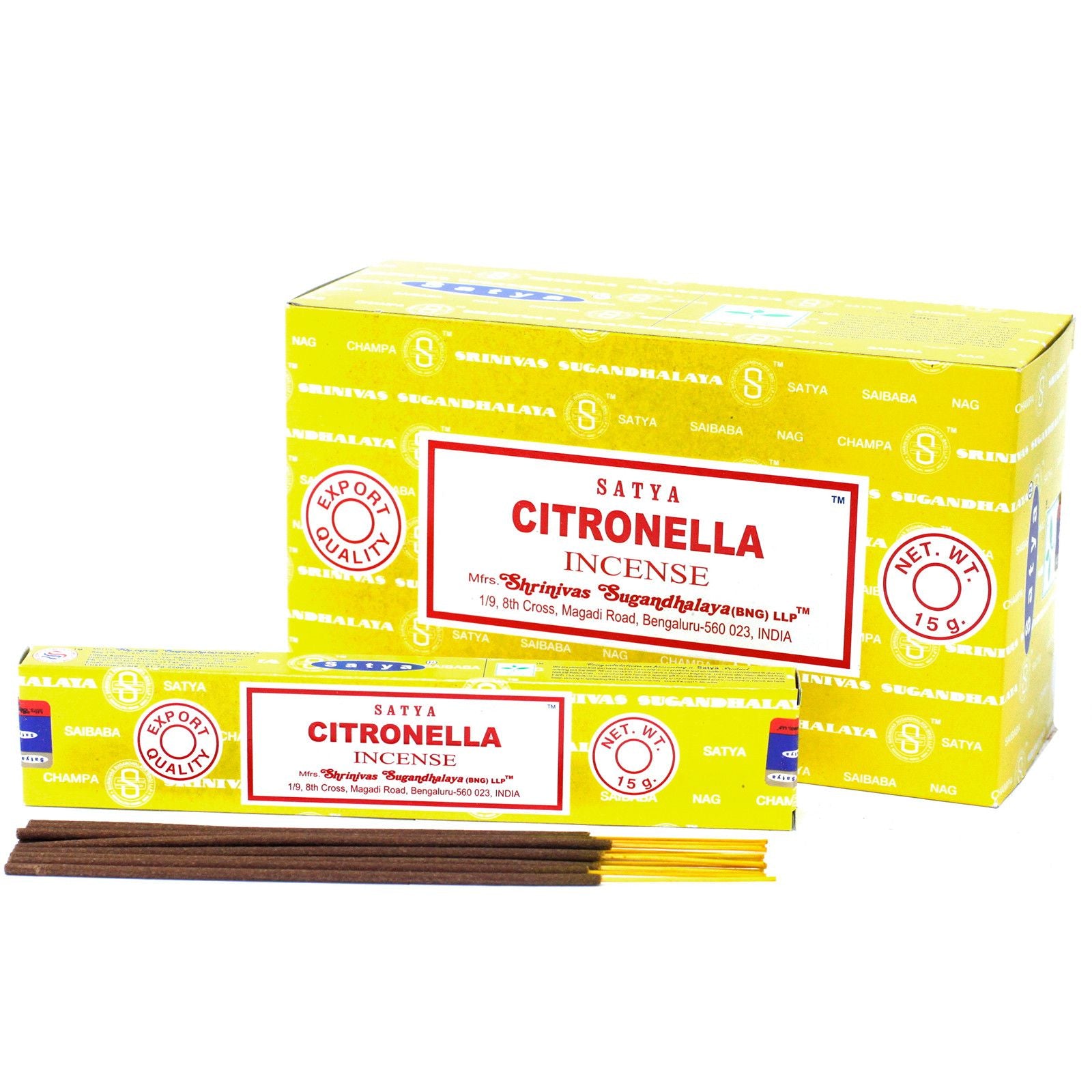 Satya Incense Sticks 15gm with Energising Citronella Aroma