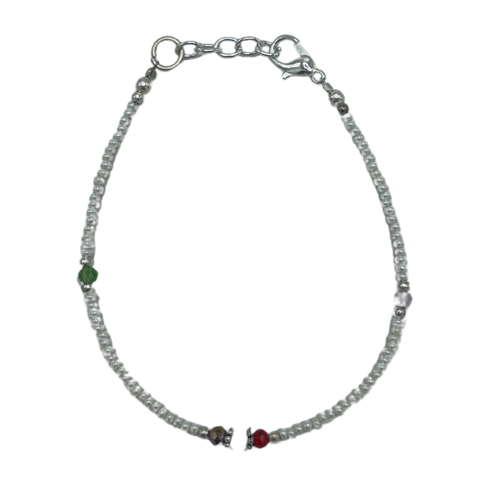 Nepalese Extra Fine Gem Bracelet with Luminous Pearl Beads