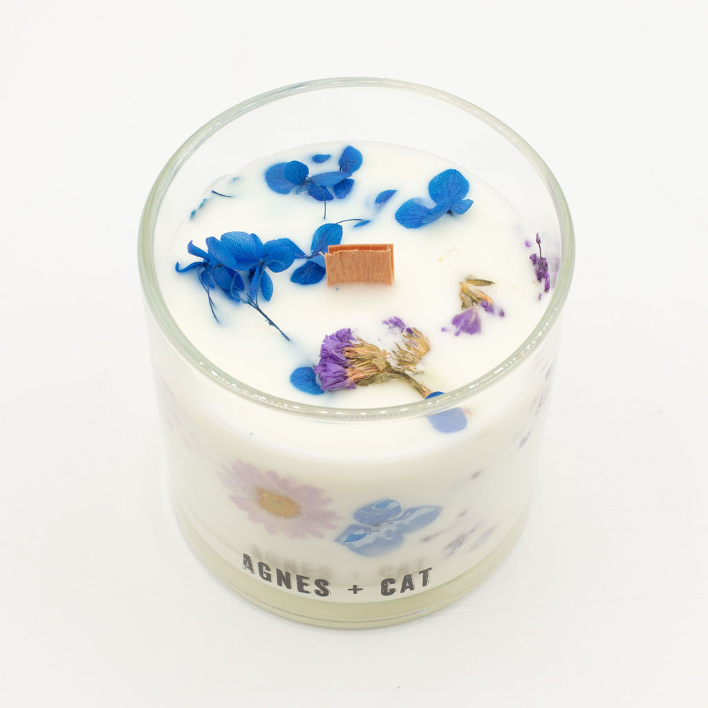 Botanical Soy Candle Moorland Fresh Herbal Floral Gift for Home Decor