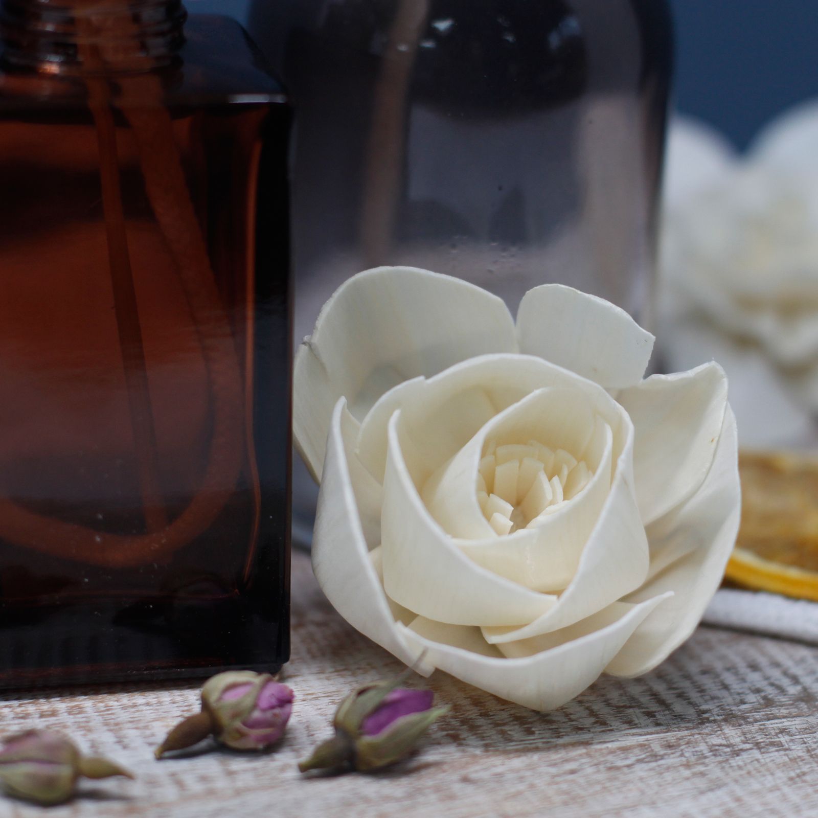 Natural Diffuser Flowers Tulip on Reed for Aromatic Home Decor
