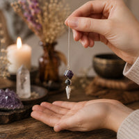 Psychic Gateway Edition - Three Piece Pendulum - Multi Fluorite - Labradorite - Rainbow Moonstone