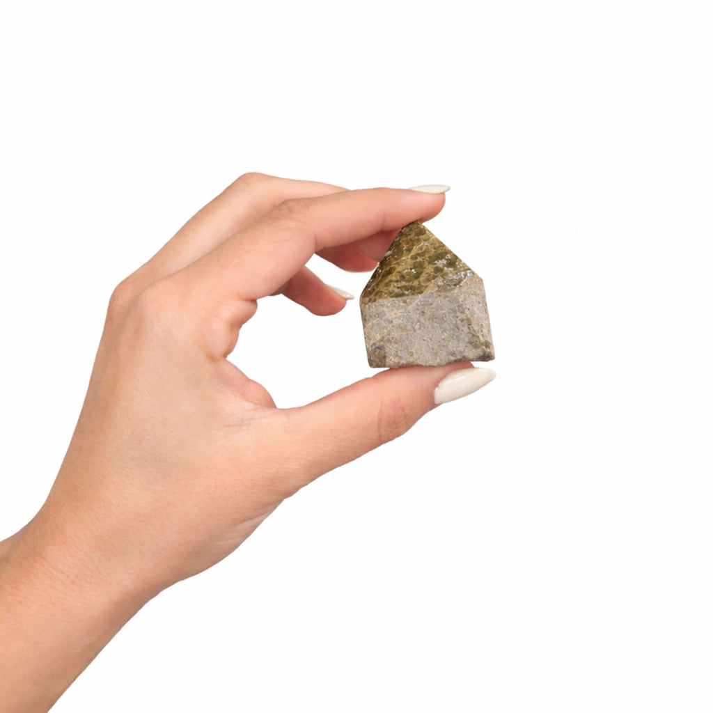 Epidote A Grade Gemstone Top Polished Points Set of 5 to 6 Pieces