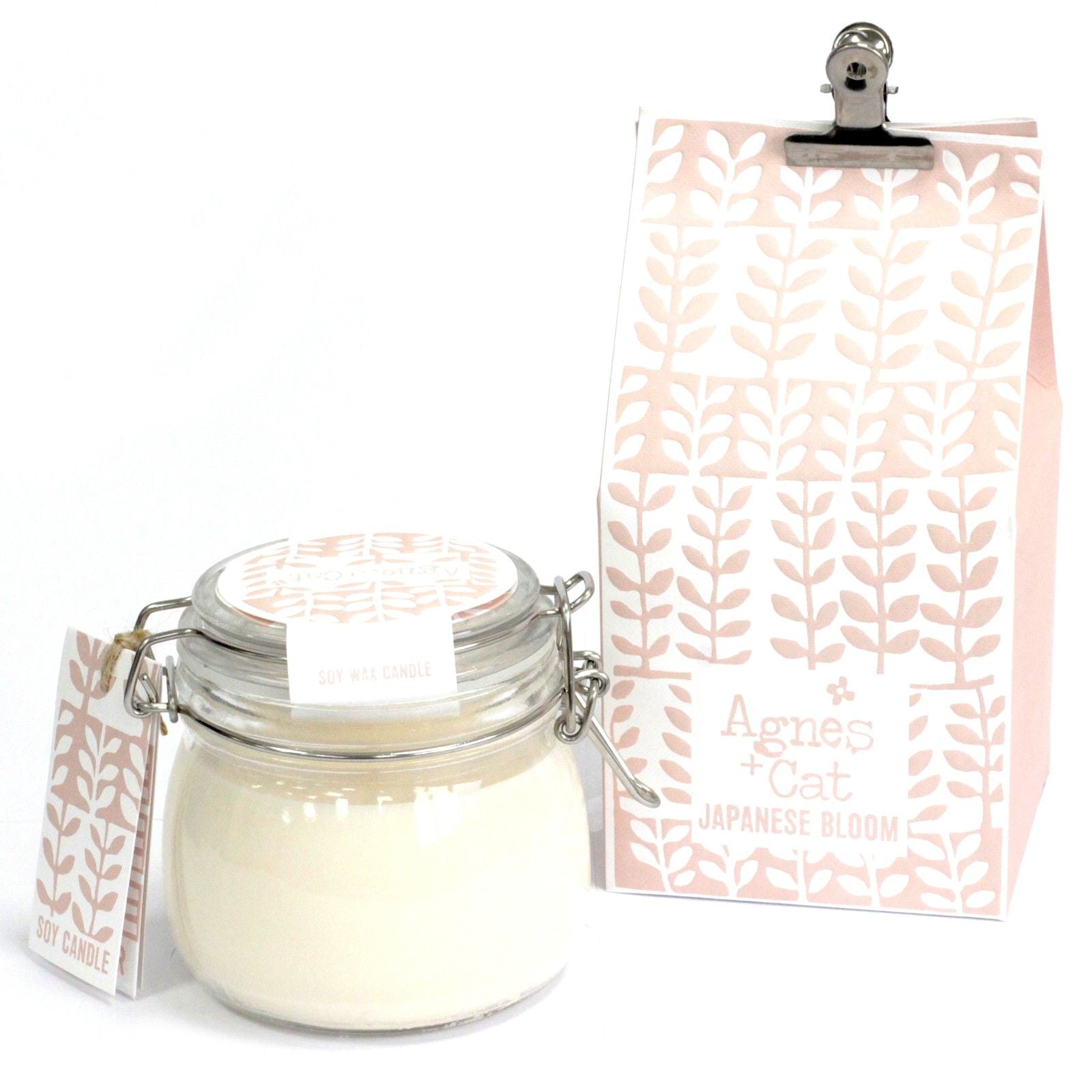 Agnes + Cat Kilner Jar Candle Japanese Bloom for Home Fragrance