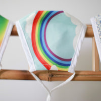 Children's Reusable Rainbow Face Mask with Filter Pocket