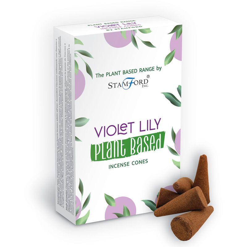 Plant Based Incense Cones Violet Lilly for Home Fragrance Use