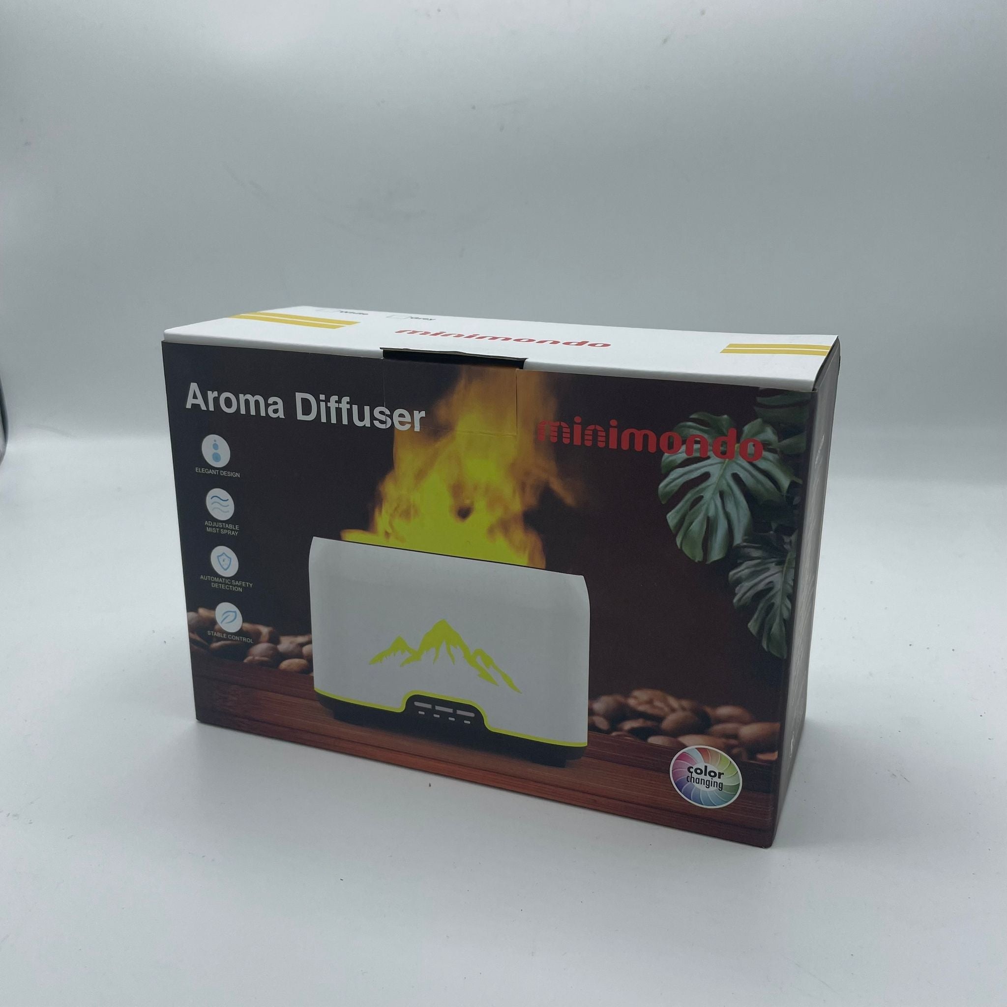 Himalayas Aroma Diffuser with USB C Remote Control Flame Effect