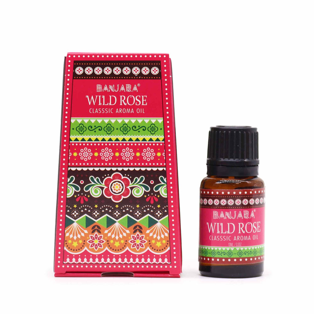 Banjara Indian Fragrance Oil 10ml Wild Rose for Home and Body