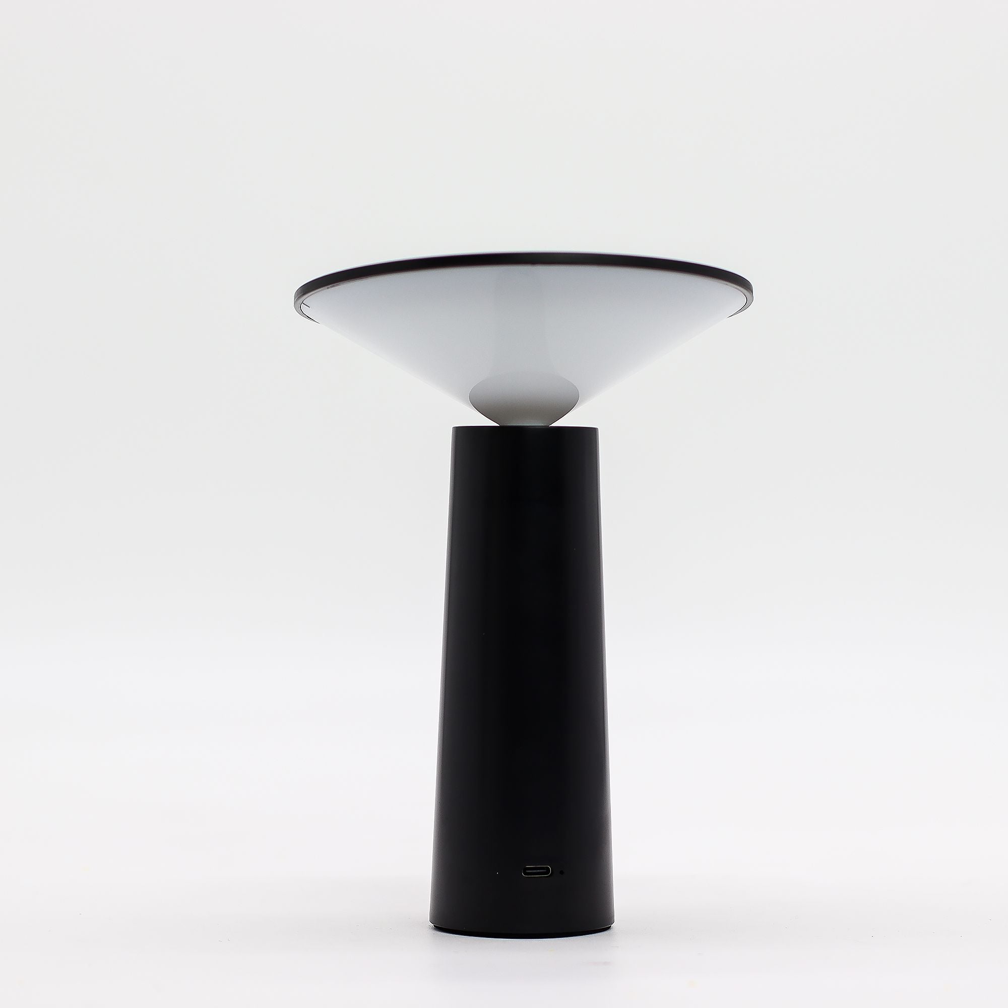 Touch Lamp Black Mushroom Design with Adjustable Pattern Light