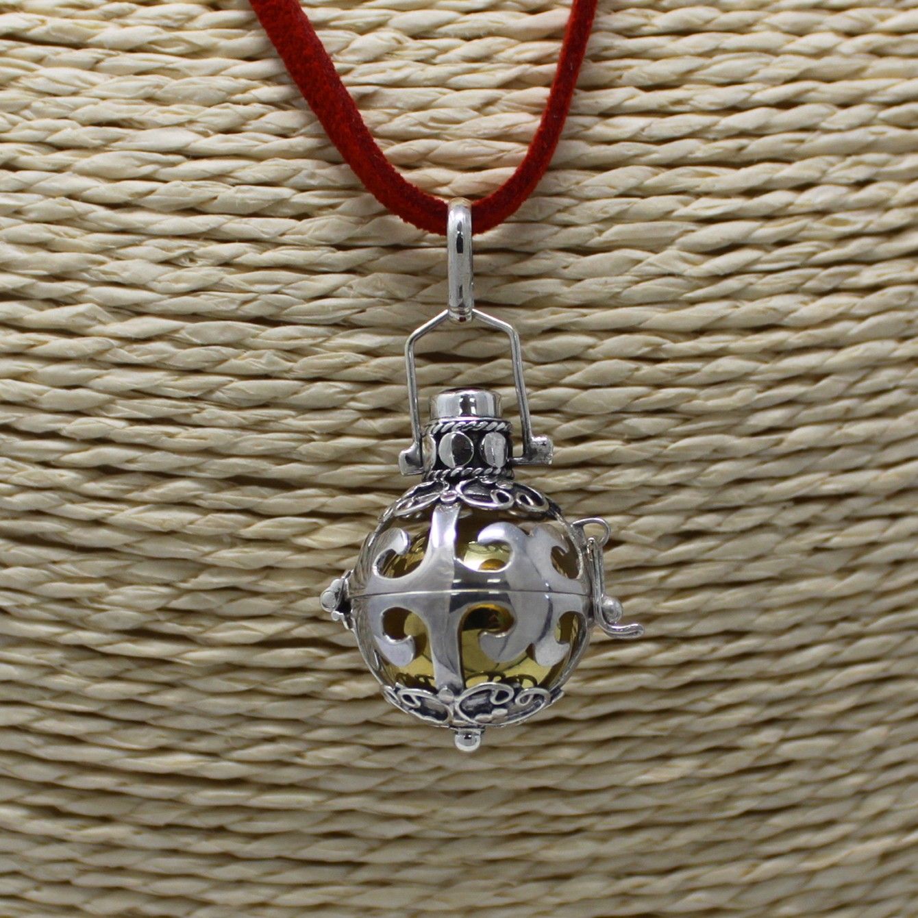 Silver Angel Bell Magic 18mm for Attracting Good Fortune