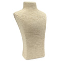 Large Classic Bust Display Stand in Cream for Fashion Jewellery