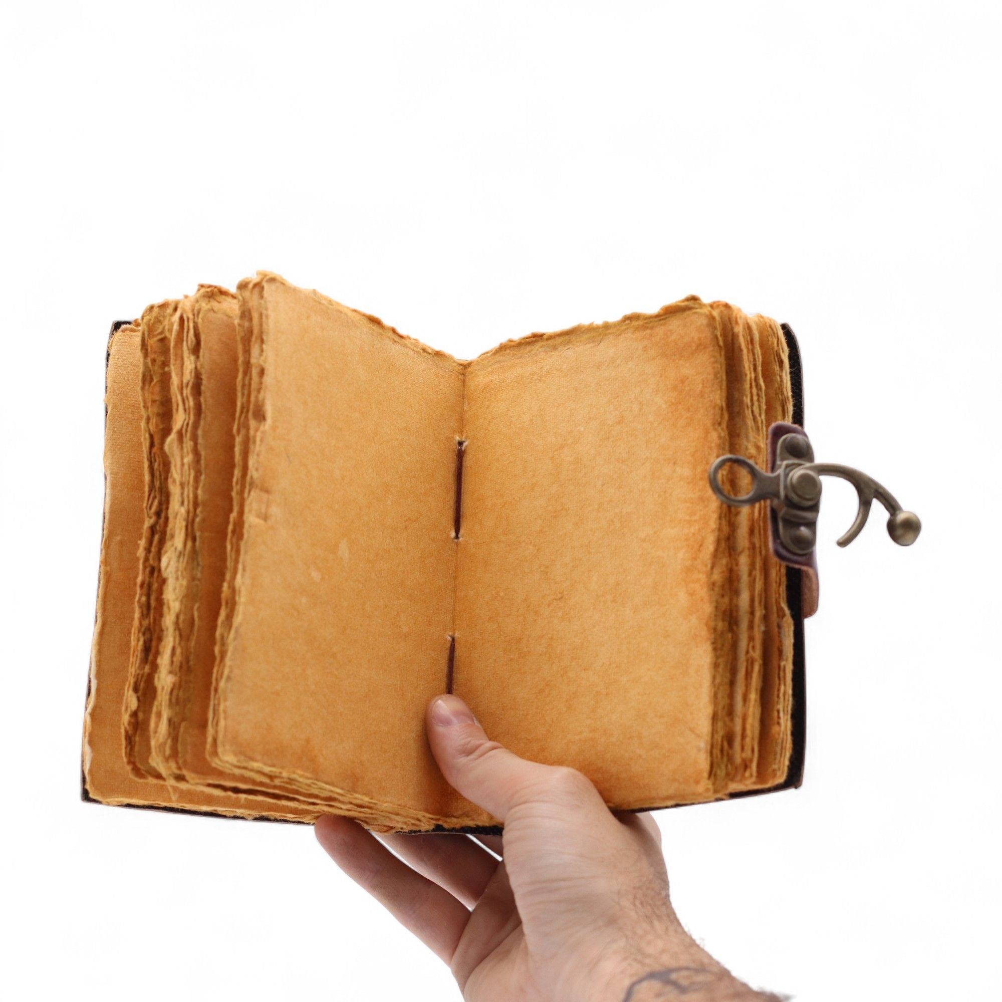 Fat Deckled Leather Notebook The Book of Untold Stories Journal
