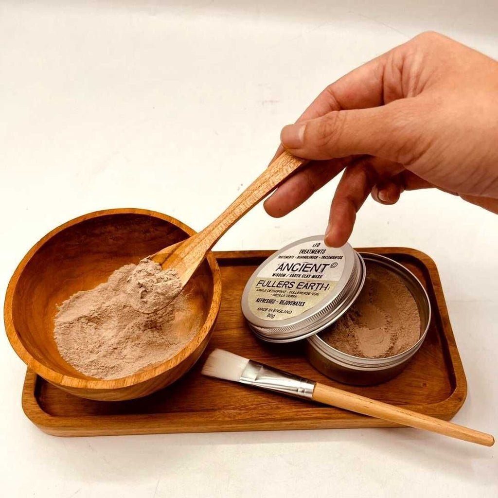 Spa Clay Wax Application Set with Teak Wood Finish for Home Use