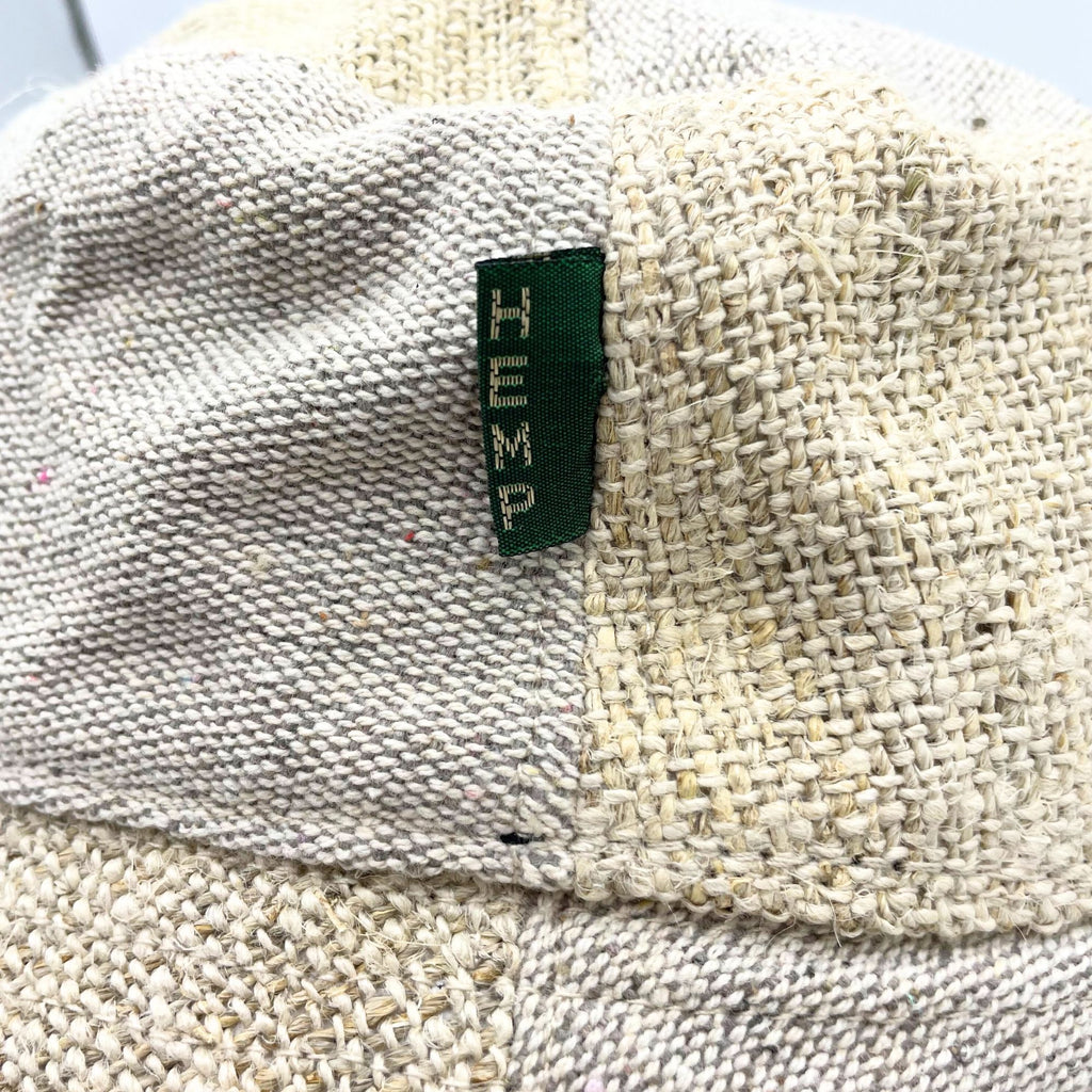 Patched Hemp and Cotton Boho Festival Hat for Eco Friendly Style