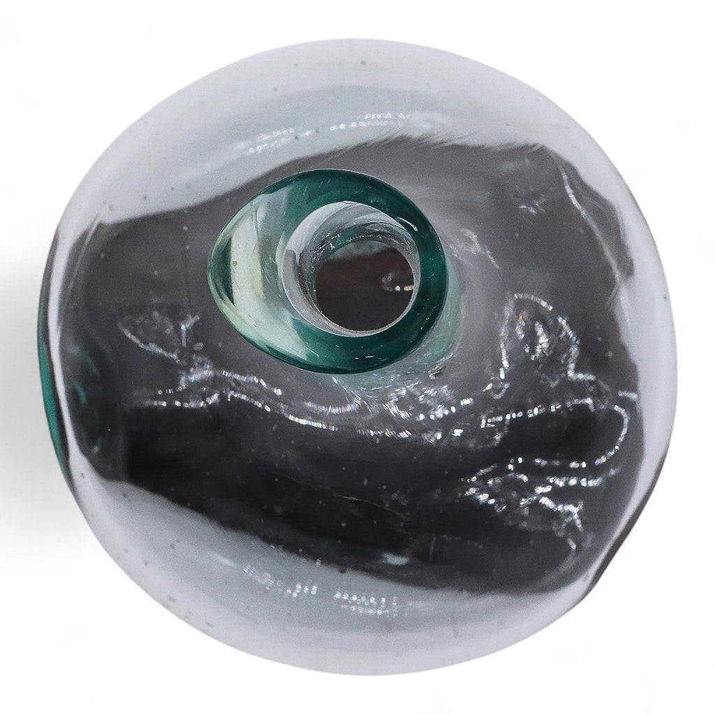 Molten Glass Mini Decanter on Wood Base for Home Display
