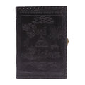 Large Book of Shadows Black Leather Notebook with 200 Pages