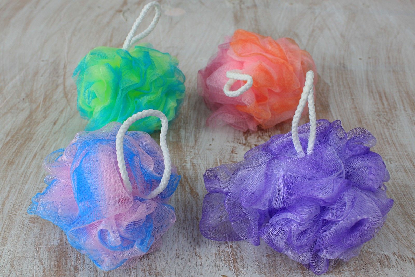 Pretty Variegated Scrunchie in Assorted Colours for Bath Time Fun