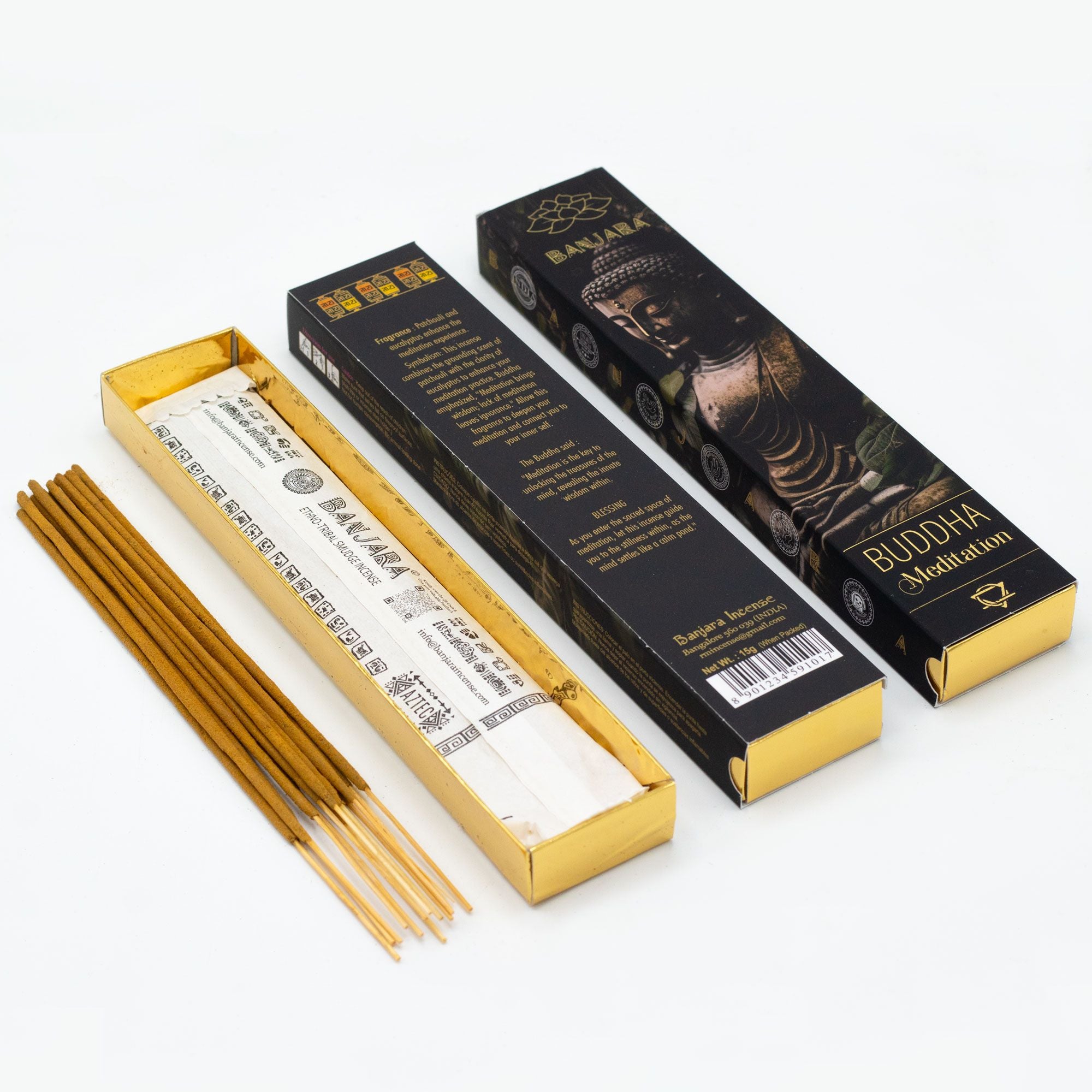 Banjara Buddha Incense – Boxed Gift Set (6 Assorted)