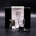 Gift Set of 6 Wild Forest Creatures Shot Glasses in Antique Bronze