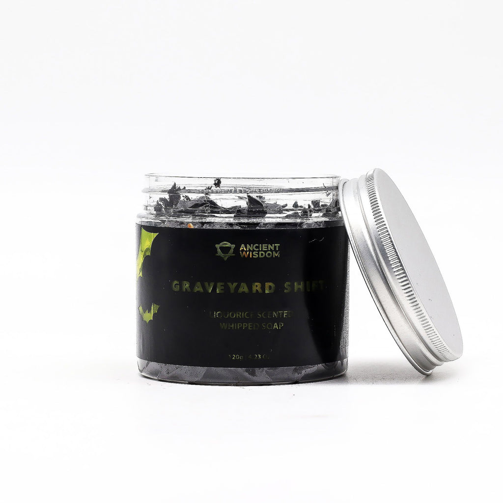 Graveyard Shift Whipped Soap 120g with Deep Musky Fragrance