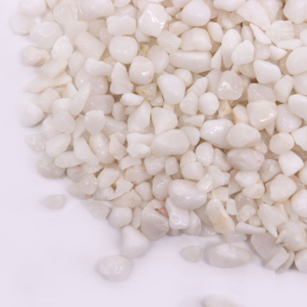 White Quartz Gemstone Chips Bulk 1KG for Crafting and Decor