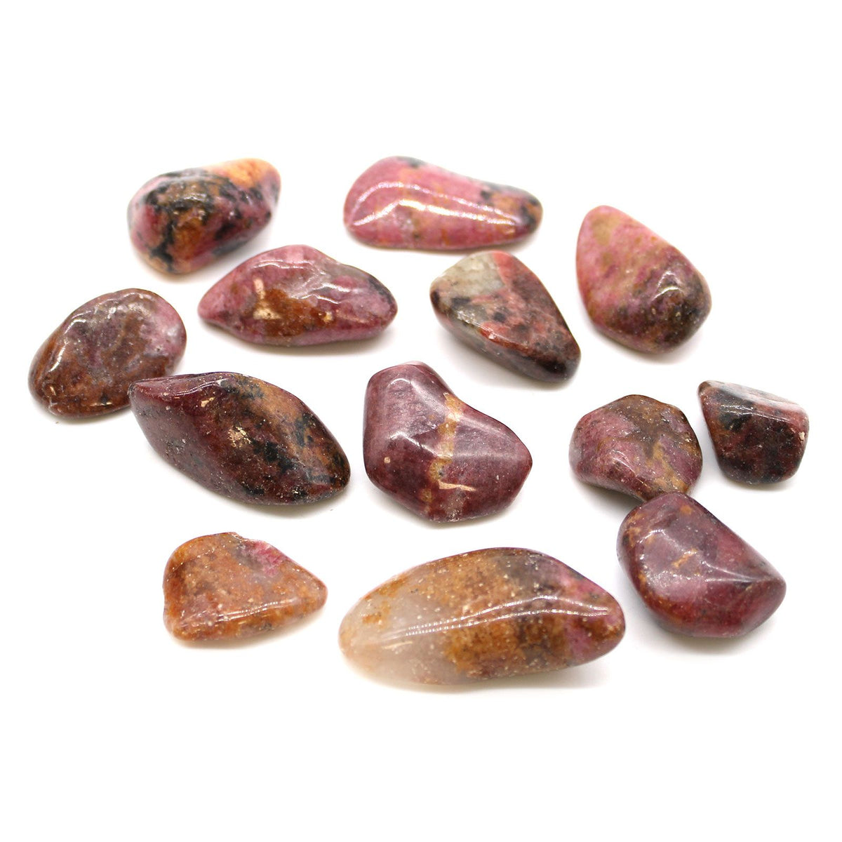 Large Tumble Stones - Rhodonite
