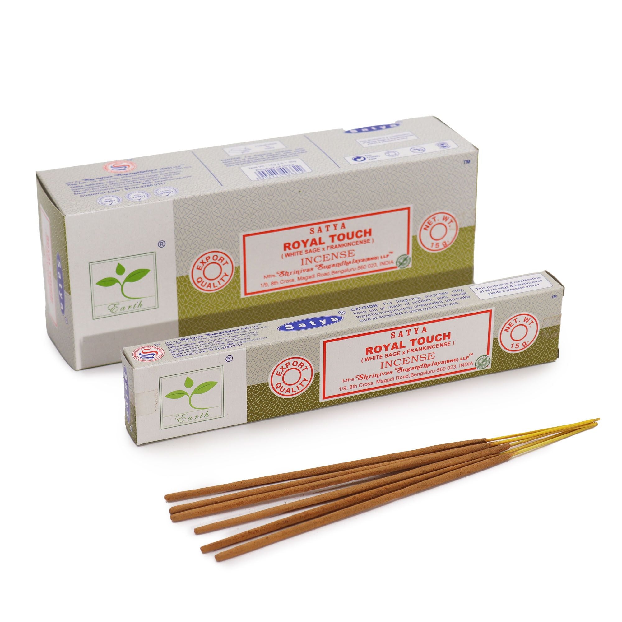 Satya Incense 15gm Royal Touch with White Sage and Frankincense
