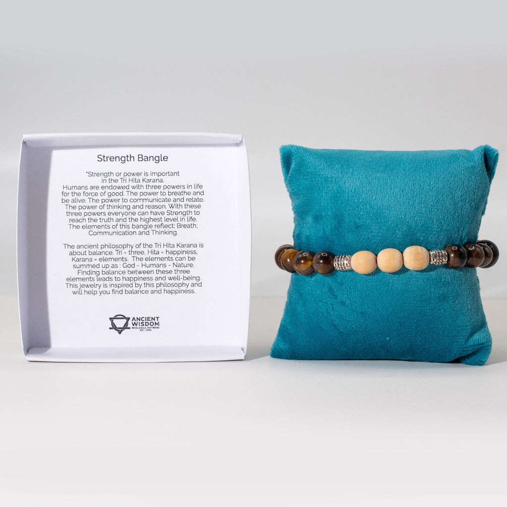 Tri Hita Karana Bangle for Strength Balance and Harmony Gift Box