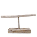 Single Branch Jewellery Stand in Whitewash for Stylish Display