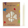 Solid Colour Dinner Candle Set Pack of 21 Rustic White Candles