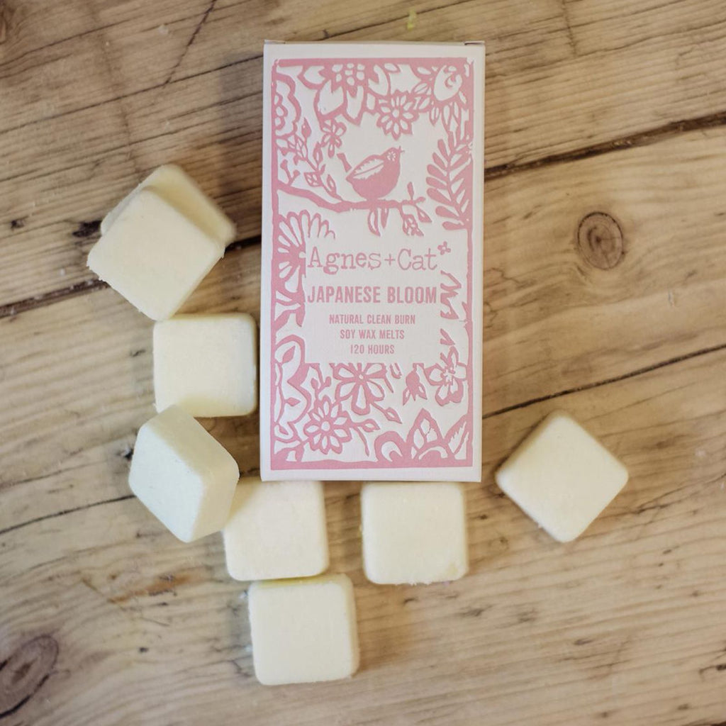 Agnes + Cat Japanese Bloom Wax Melts Box of 8 for Home Fragrance