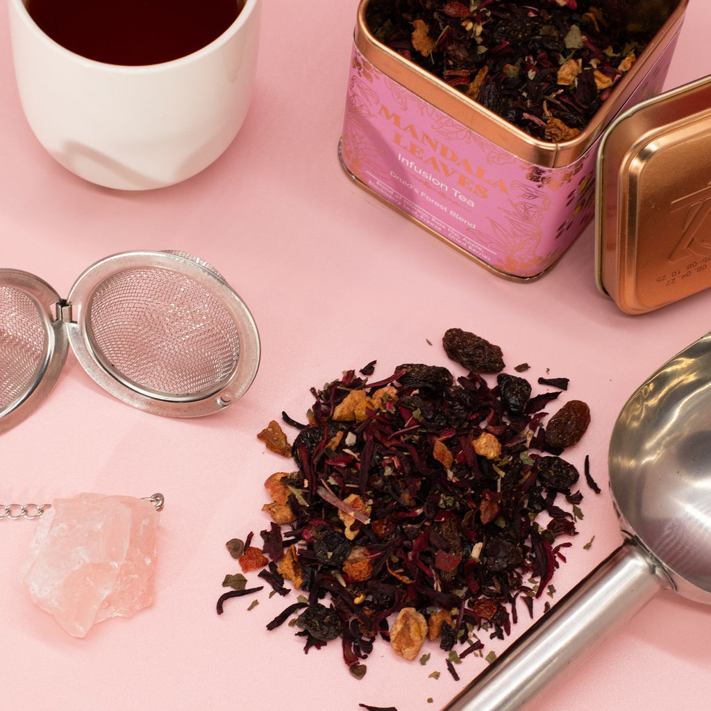 50g Druid's Forest Tea Blend Vibrant Fruit Infusion in Decorative Tin