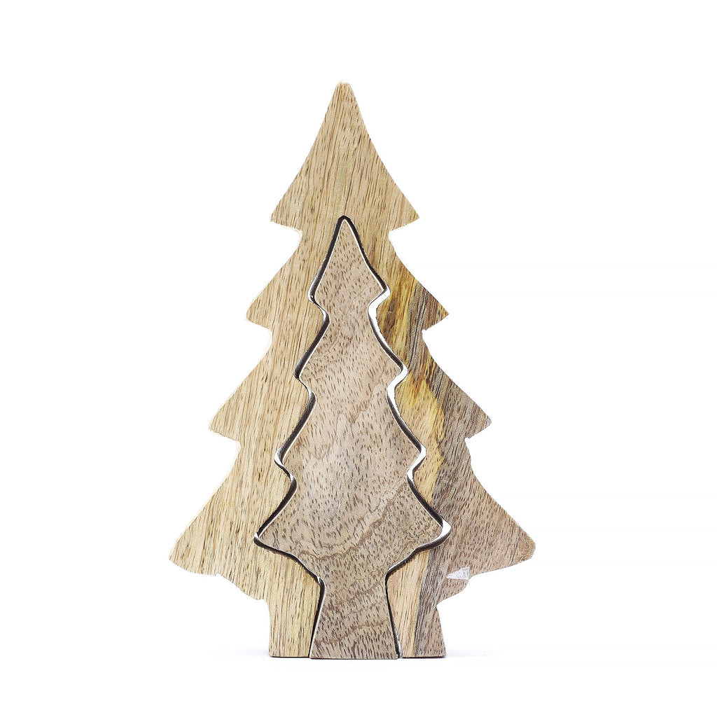 Lost in the Forest Small Tree in a Tree Wooden Decoration