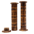 Mango Wood Hexagonal Tower Incense Holder for Aromatic Bliss