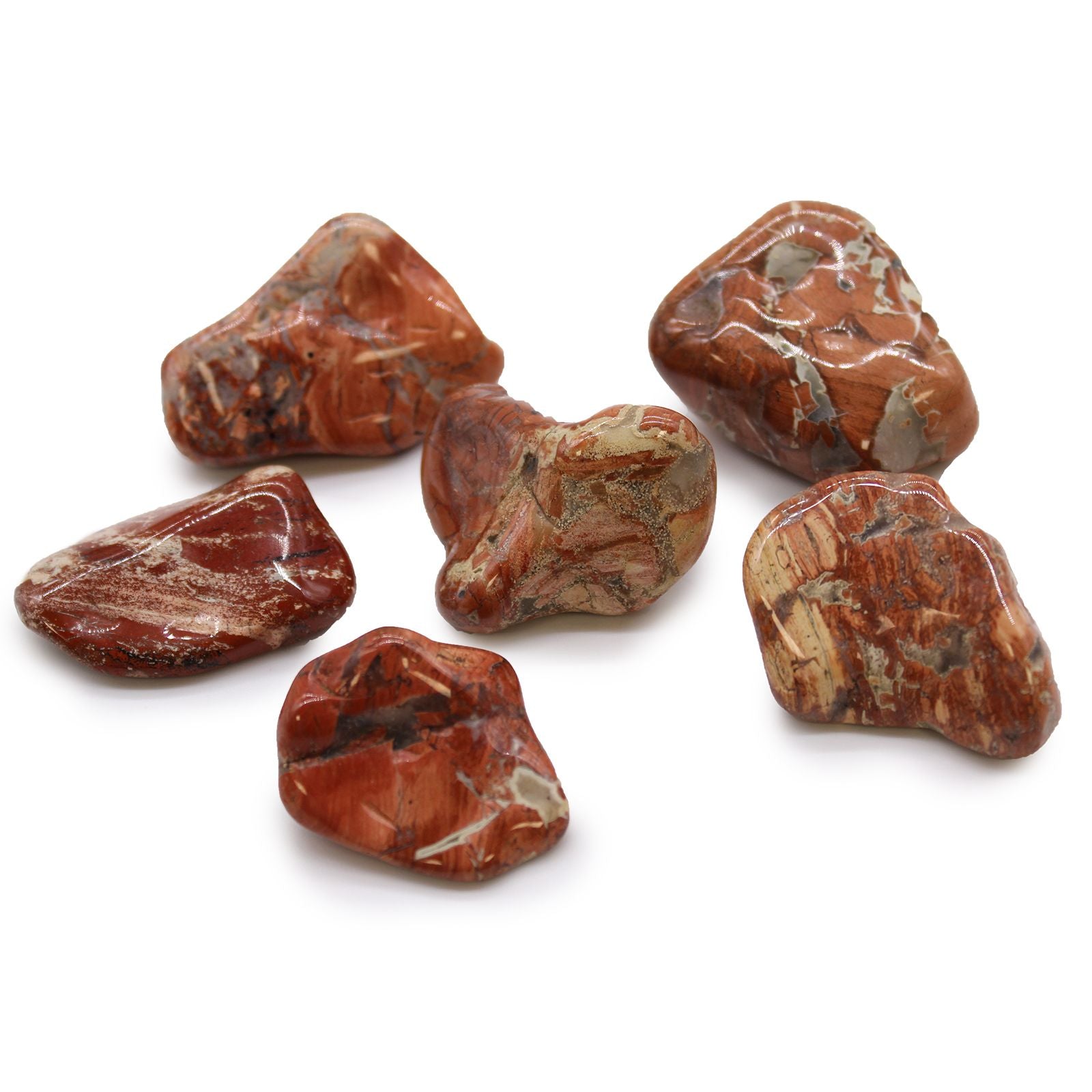 Large African Tumble Stones Light Jasper Brecciated Natural Beauty
