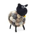 Little Felt Sheep Multi Greys Adorable Rustic Home Decor Piece