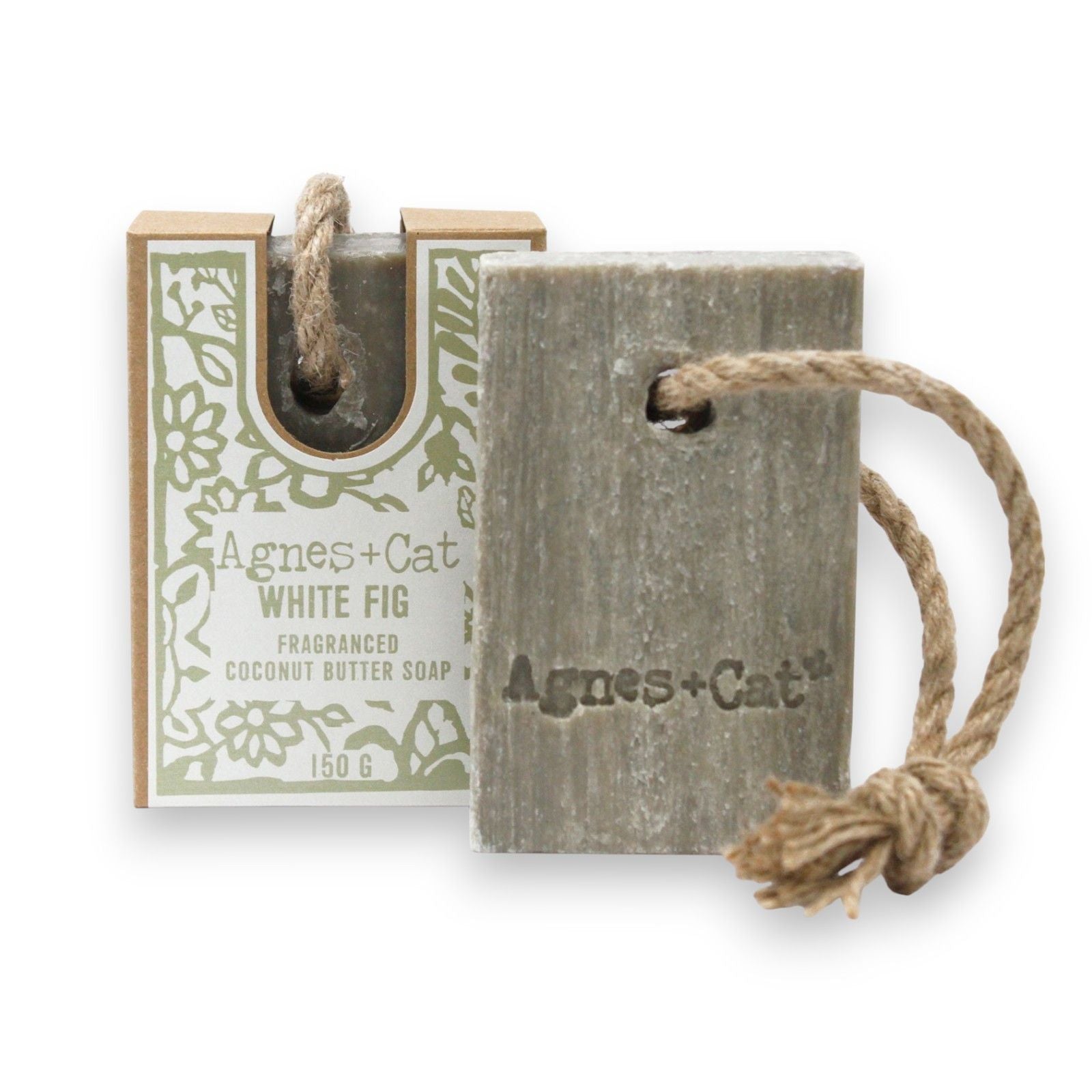 Agnes + Cat Soap On A Rope White Fig for a Luxurious Bathing Experience