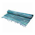 Large Aqua Blues Rag Rug 150x90cm for Living Spaces Decor
