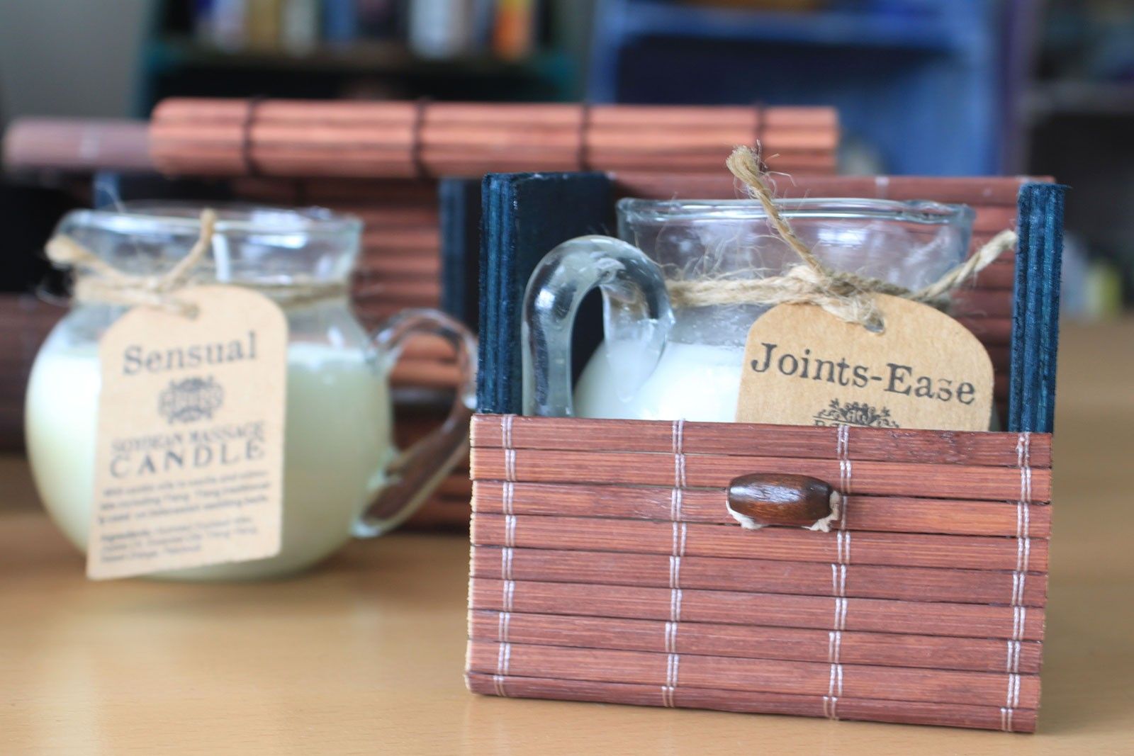Elegant Triple Box Slatted Bamboo Candle and Gift Boxes for All