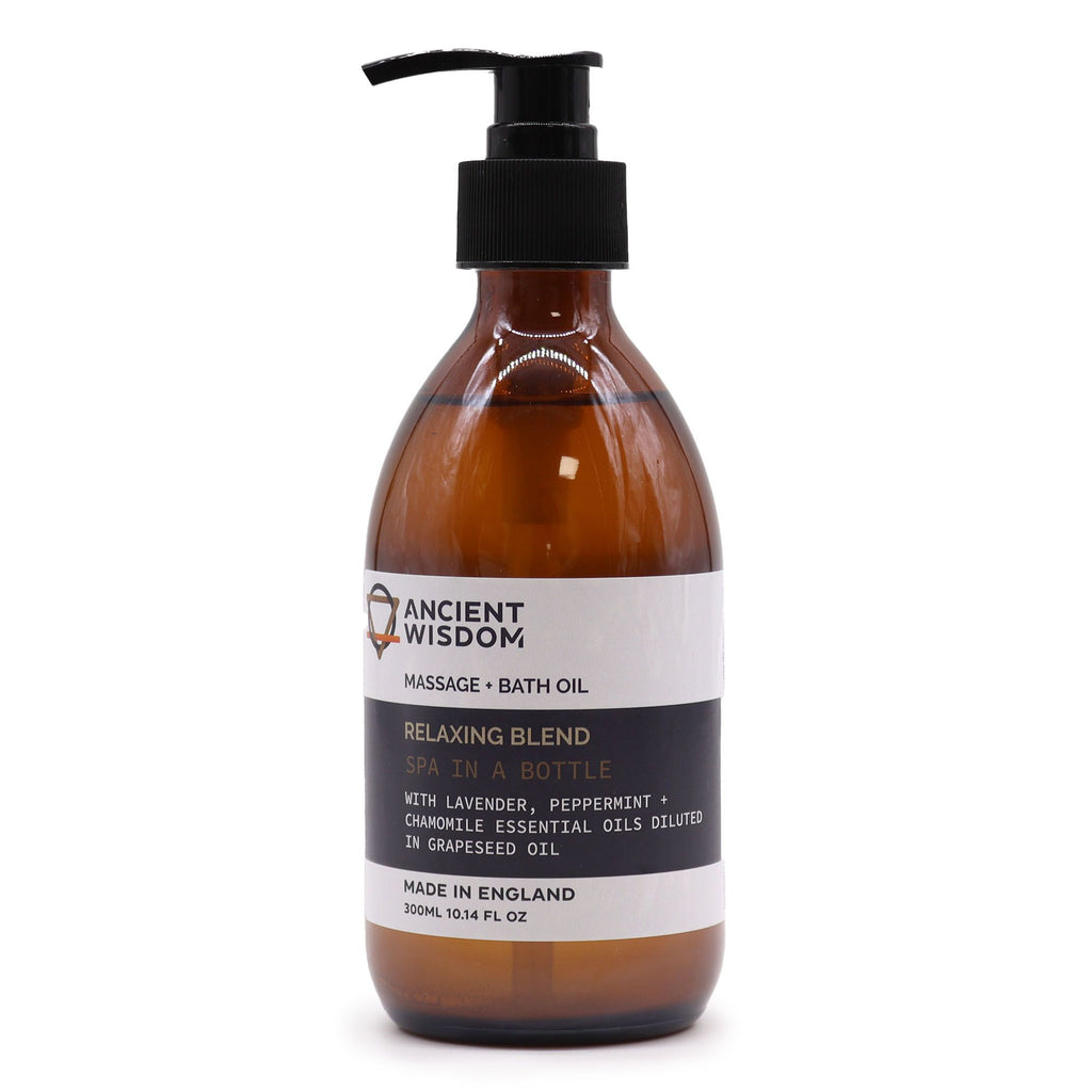 Aromatherapy Massage and Bath Oil Relaxing 300ml for Self Care