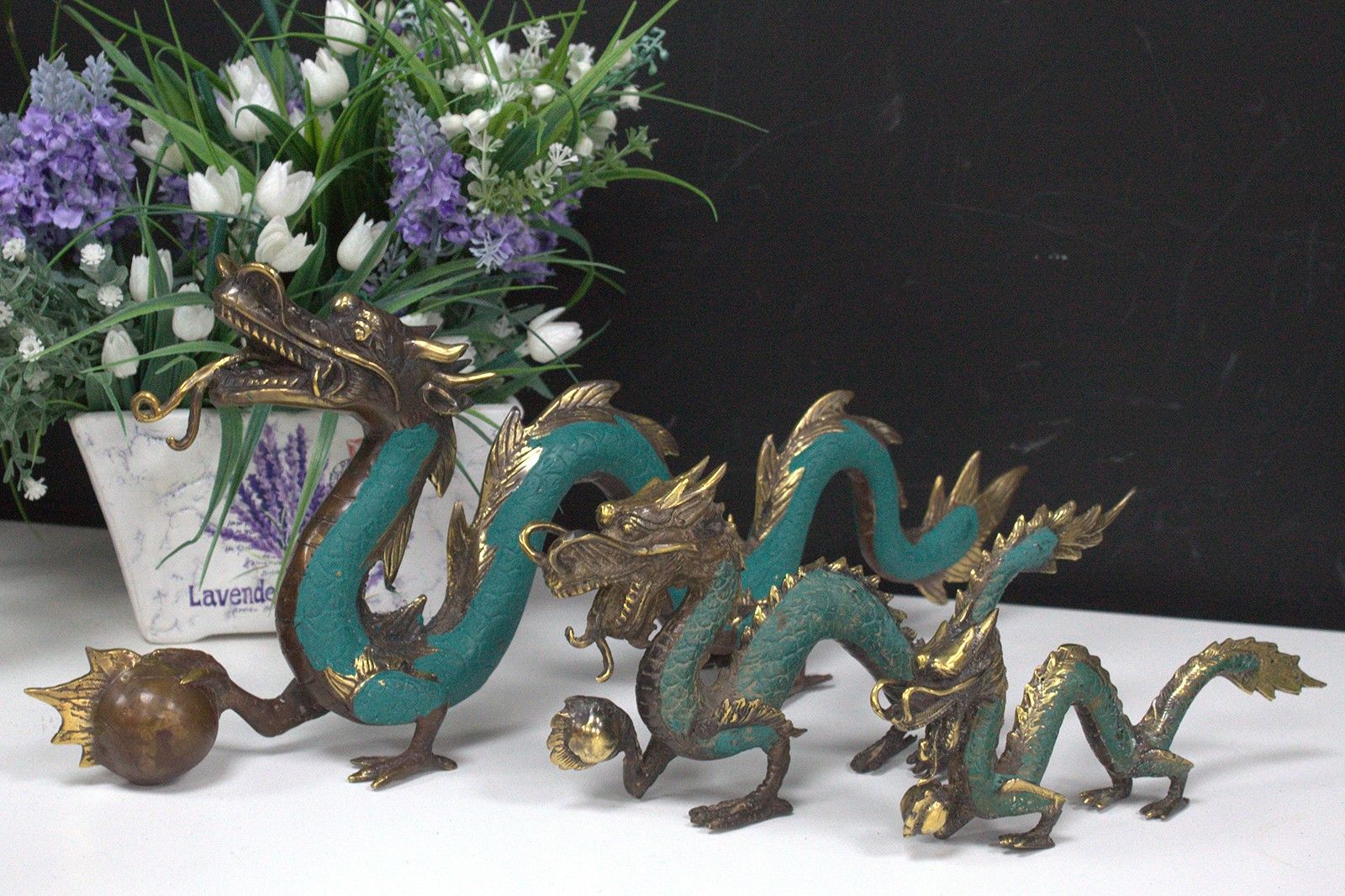 Fengshui Big Dragon with Ball 45cm for Home Decor and Serenity