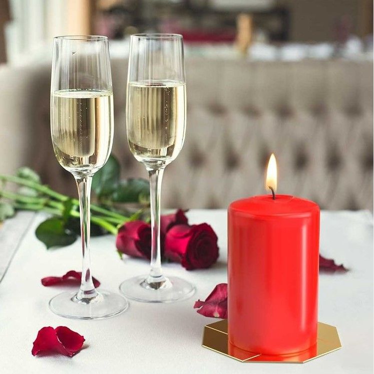 Pillar Candle 80x250mm Red Long Lasting with 160 Hour Burn Time