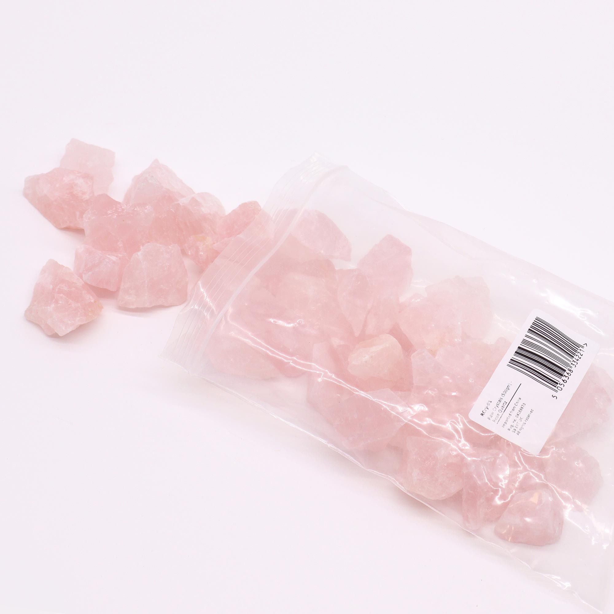 Raw Crystals (500gm) of Beautiful Rose Quartz for Your Collection