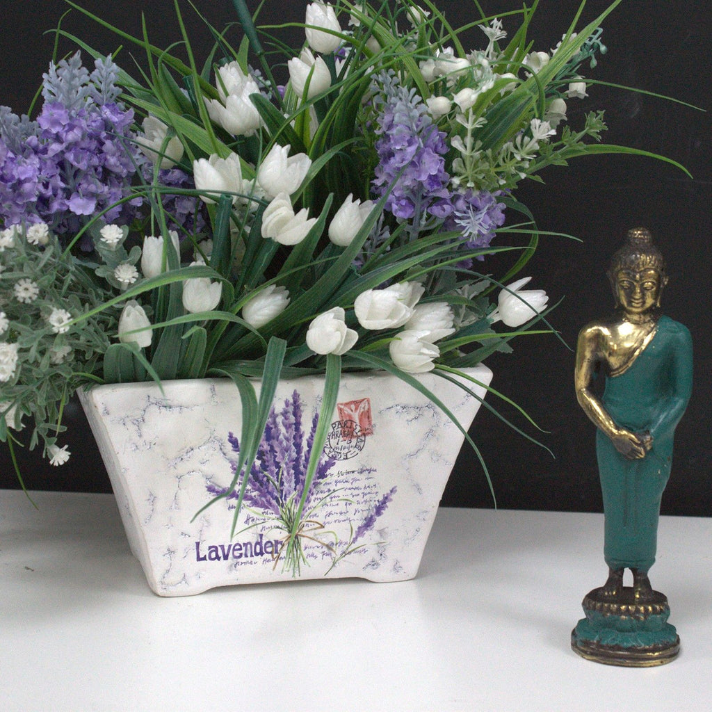 Med Standing Buddha Brass Fengshui Ornament for Elegant Home Decor