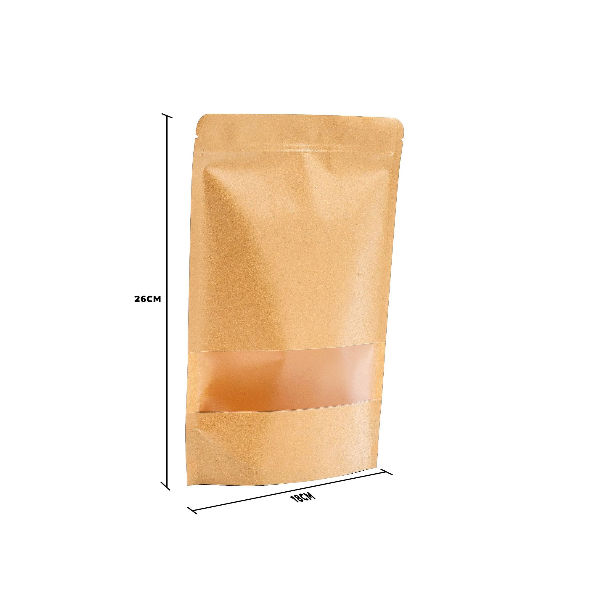Kraft Window Bag 18x26 cm for Creative Gift Packaging Needs