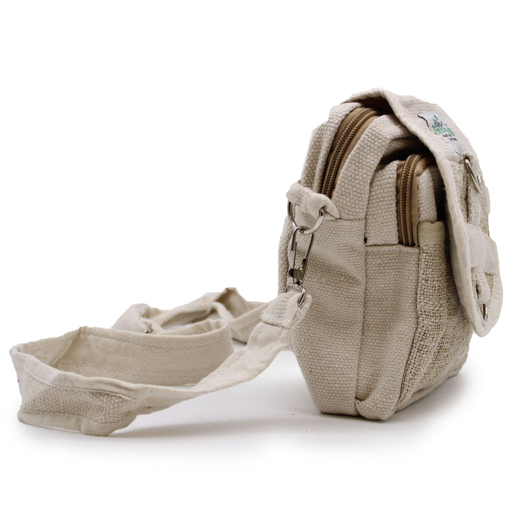 Body Cross Natural Hemp & Cotton Travel Bag for Everyday Use