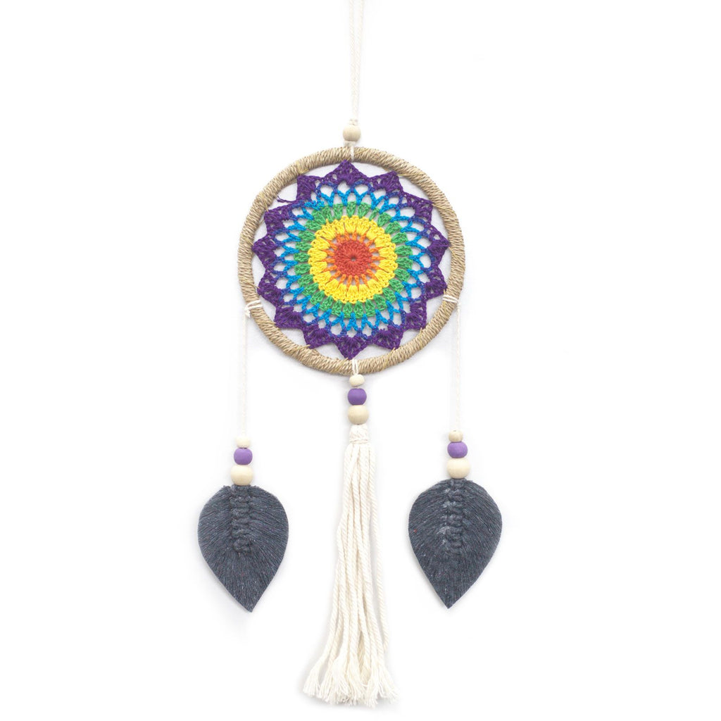 Medium Rainbow Dream Catcher for Home Decor and Sweet Dreams