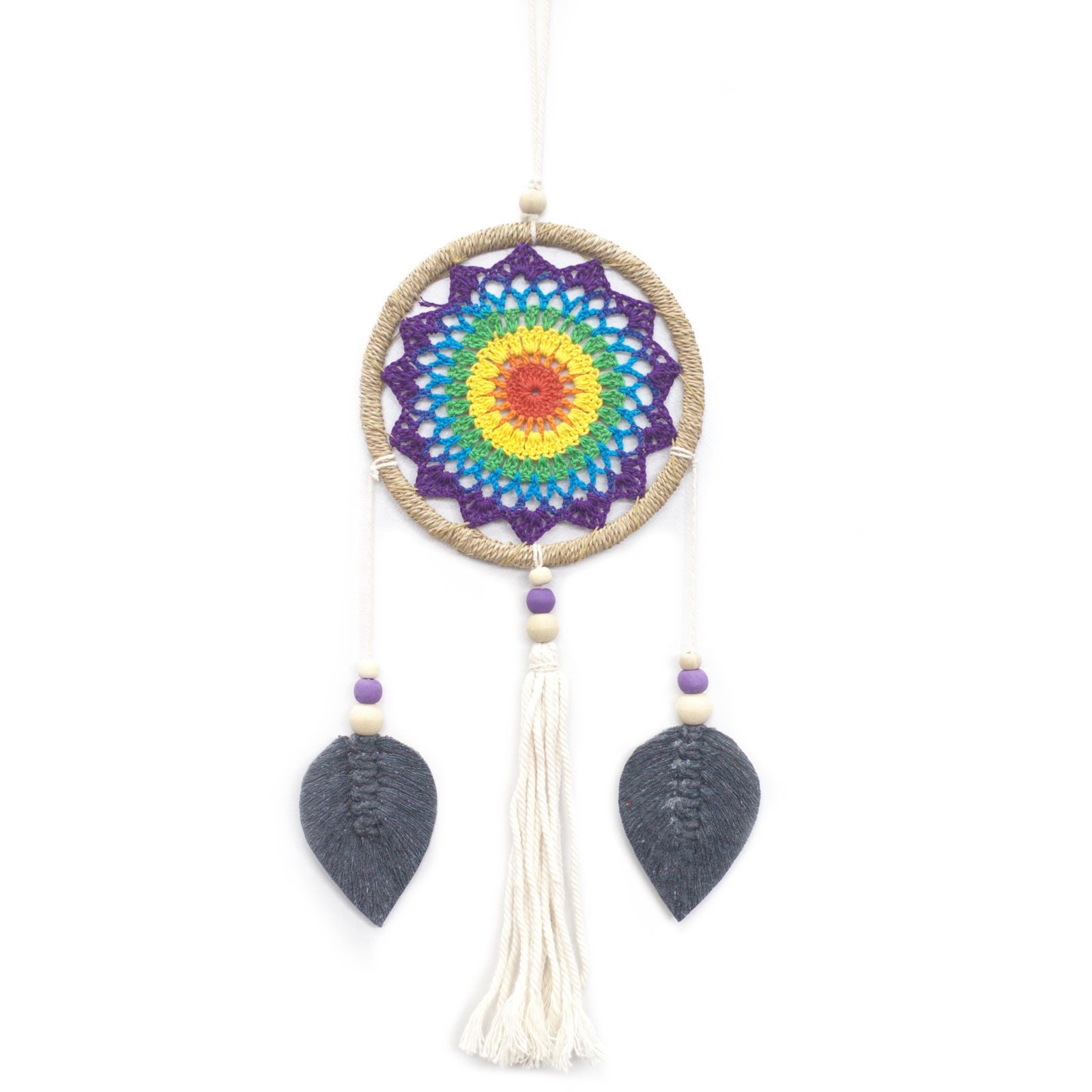 Medium Rainbow Dream Catcher for Home Decor and Sweet Dreams