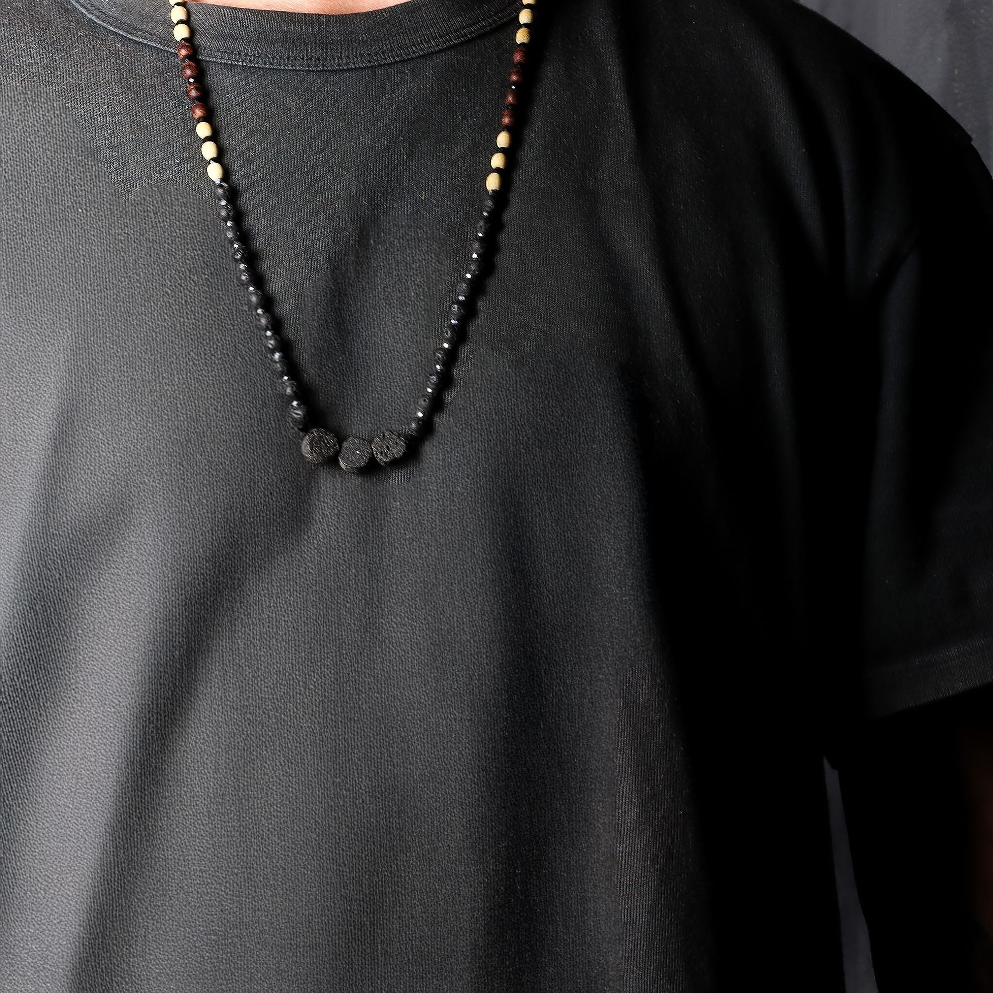 Essence of the Volcano Necklace with Natural Lava Stone Design