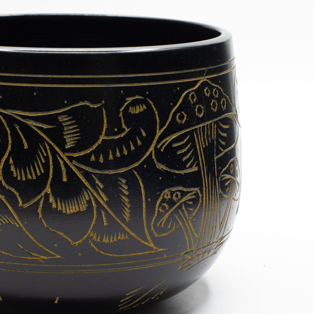 Magic Mushroom Cauldron Singing Bowl in Yellow 15cm Unique Design